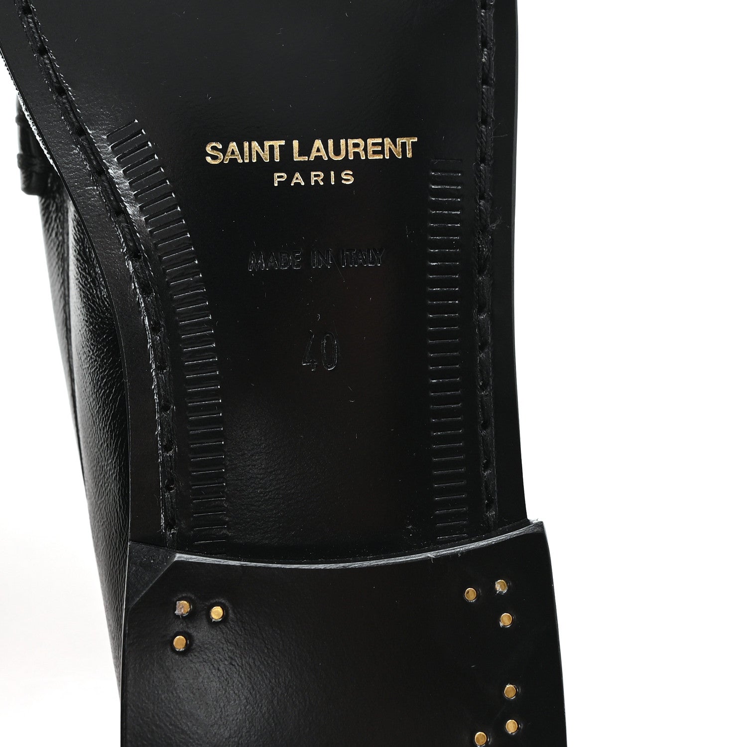 Saint Laurent Radiance Calfskin Le Loafer 15 Moccasin 40 Black 7 of 10