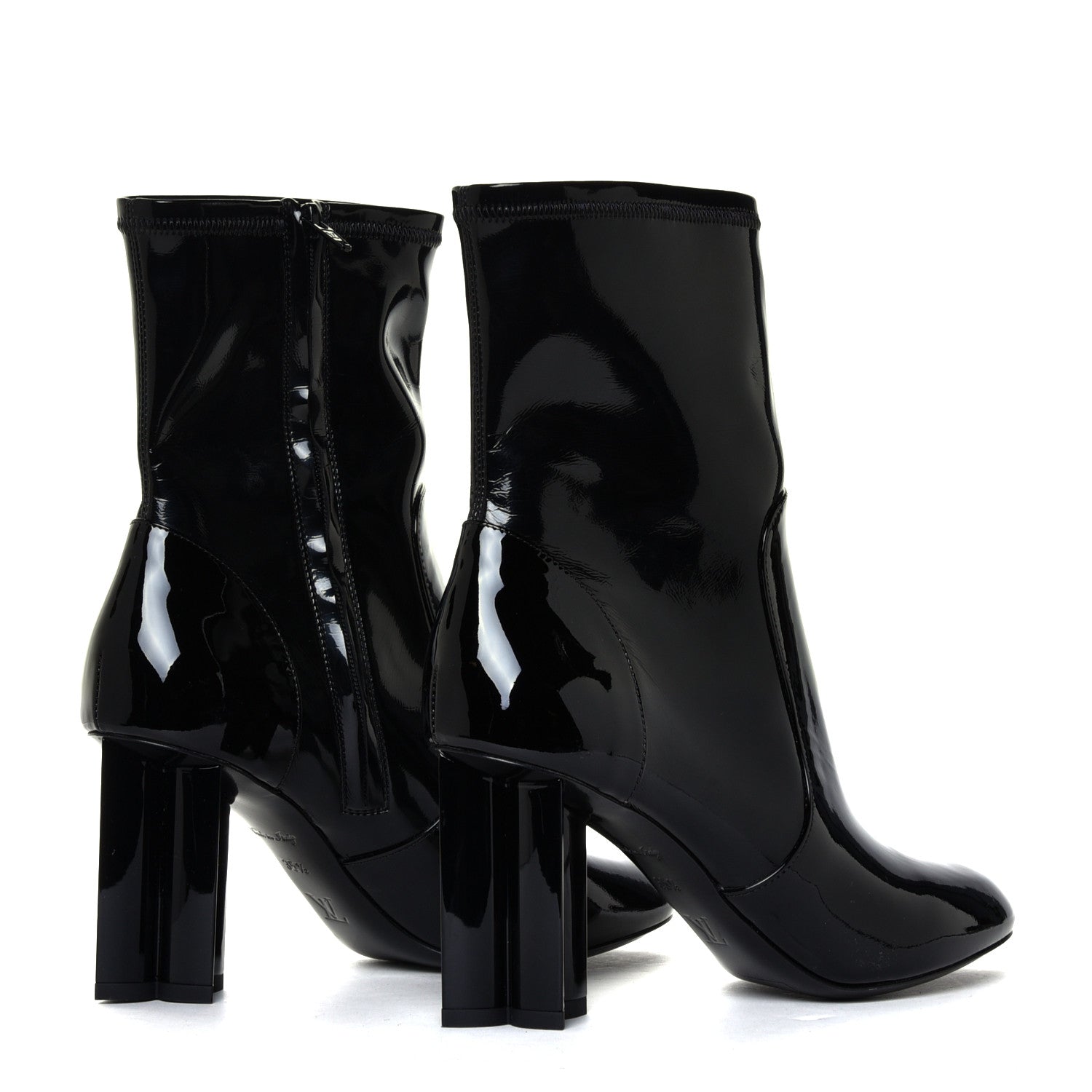 Louis Vuitton Patent Uniformes Silhouette Ankle Boots 35.5 Black 5 of 12