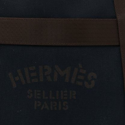 Hermes Toile Sac De Pansage Groom Bleu Navy Feu 8 of 15