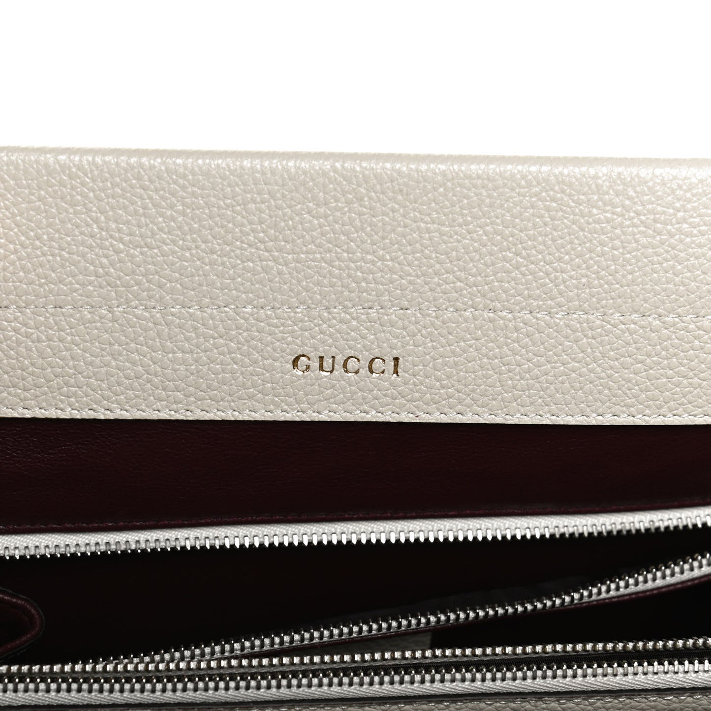 Grainy Calfskin Small Zumi Top Handle Bag Mystic White
