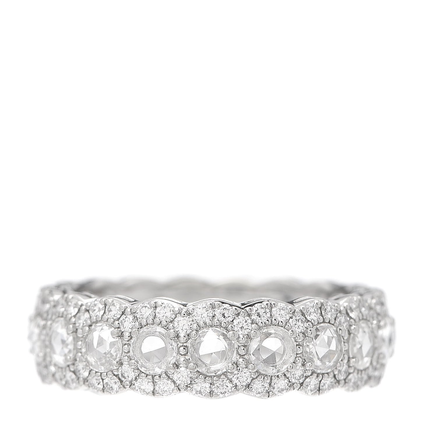 Platinum Diamond 1.76ctw Cobblestone Ring 56 7.5