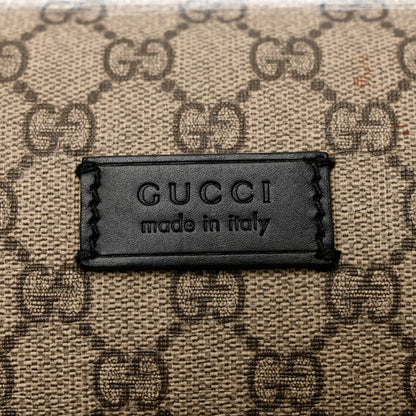 Gucci GG Supreme Monogram Four Wheel Suitcase Black 5 of 12