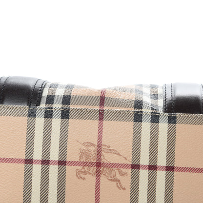 Burberry Haymarket Check Minford Portrait Tote Chocolate 14 of 15