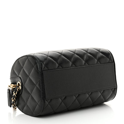 Chanel Caviar Quilted Classic Clutch With Chain Black 4 of 11