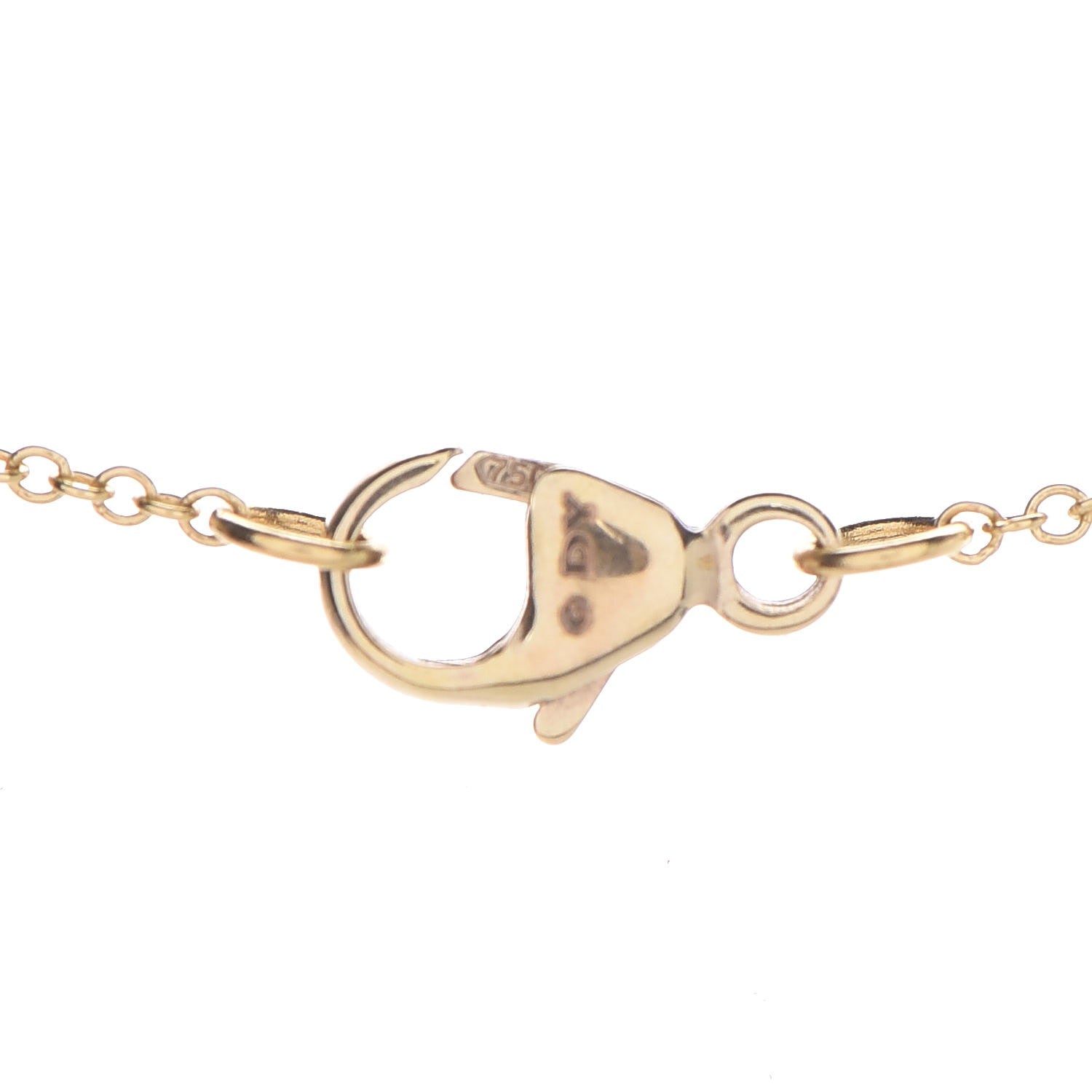 David Yurman 18K Yellow Gold Diamond Heart Arrow Charm Pendant Necklace 7 of 7