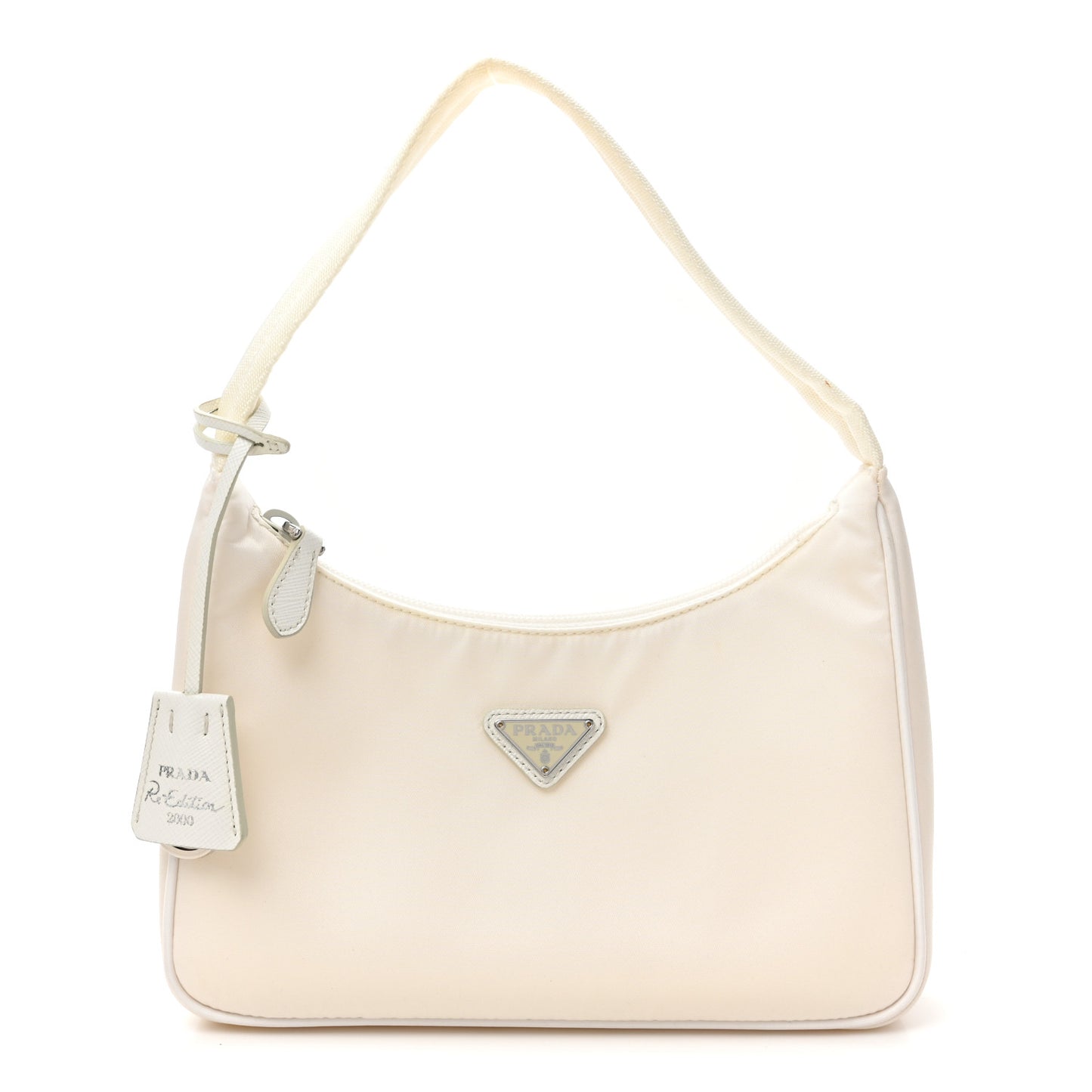 Tessuto Nylon Mini Re-Edition 2000 Bag White