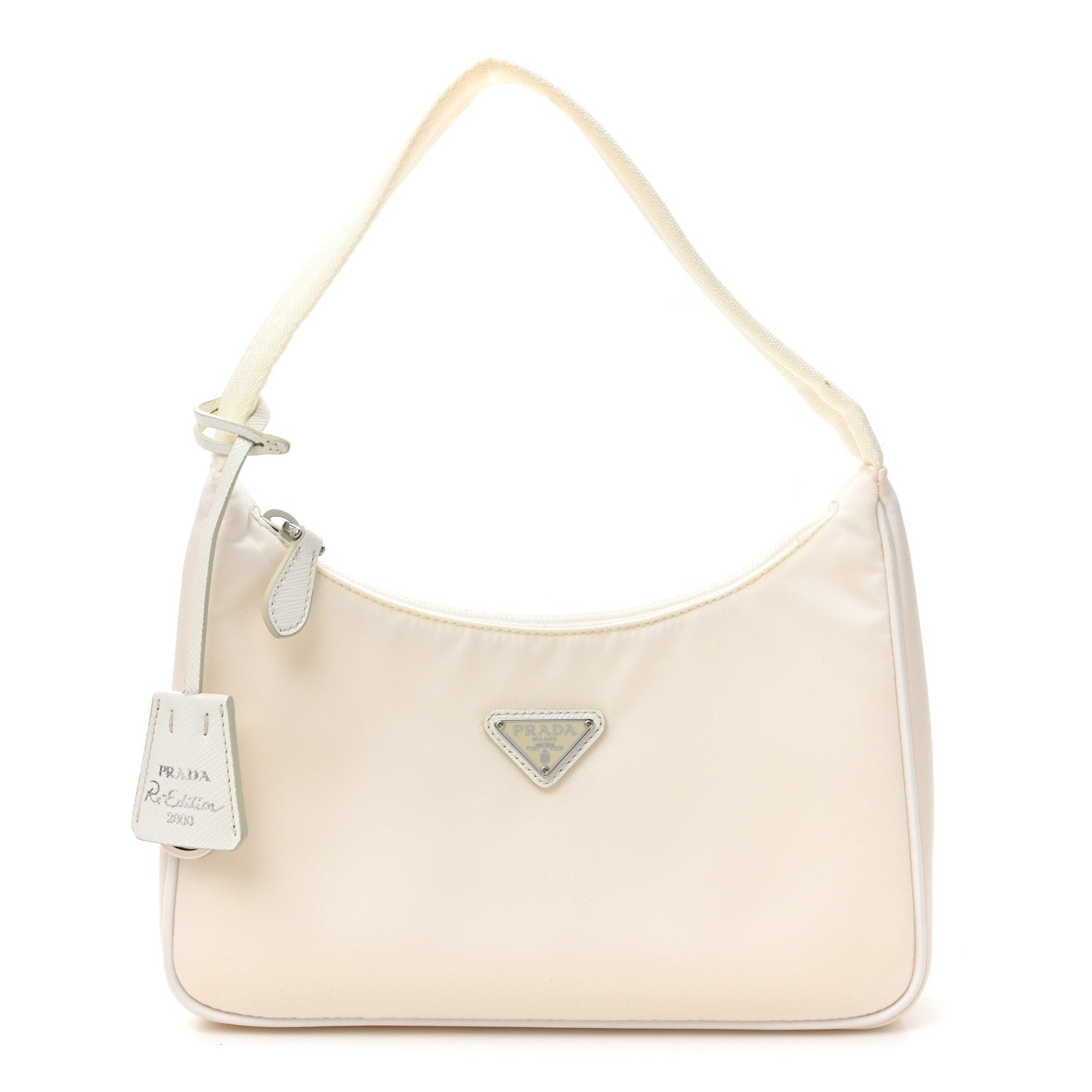 Prada Tessuto Nylon Mini Re-Edition 2000 Bag White 1 of 9