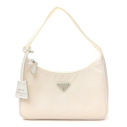 Prada Tessuto Nylon Mini Re-Edition 2000 Bag White 1 of 9