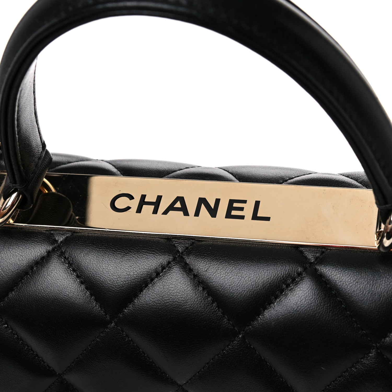 Chanel Lambskin Quilted Small Trendy CC Dual Handle Flap Bag Black 14 of 17