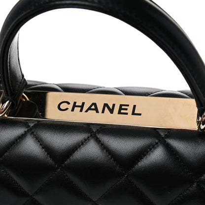 Chanel Lambskin Quilted Small Trendy CC Dual Handle Flap Bag Black 14 of 17
