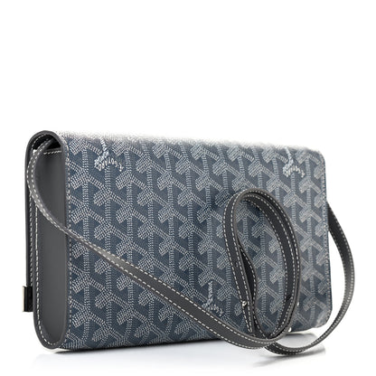 Goyard Goyardine Monte Carlo Bois Clutch With Strap Gray 3 of 6