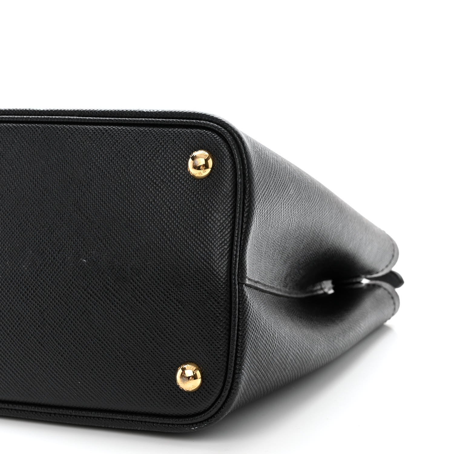 Prada Saffiano Cuir Small Double Bag Black Fuoco 12 of 14