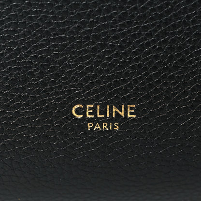 Celine Soft Grained Calfskin Small Sangle Bucket Bag Black 6 of 9