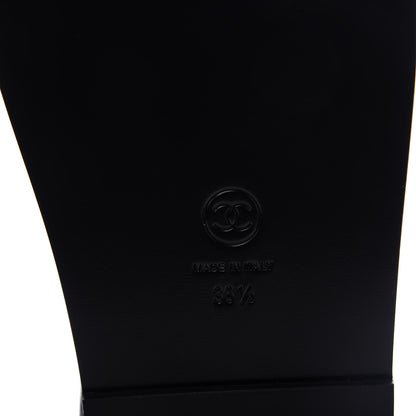 Chanel Grained Calfskin Velcro Dad Sandals 36.5 Black 9 of 11