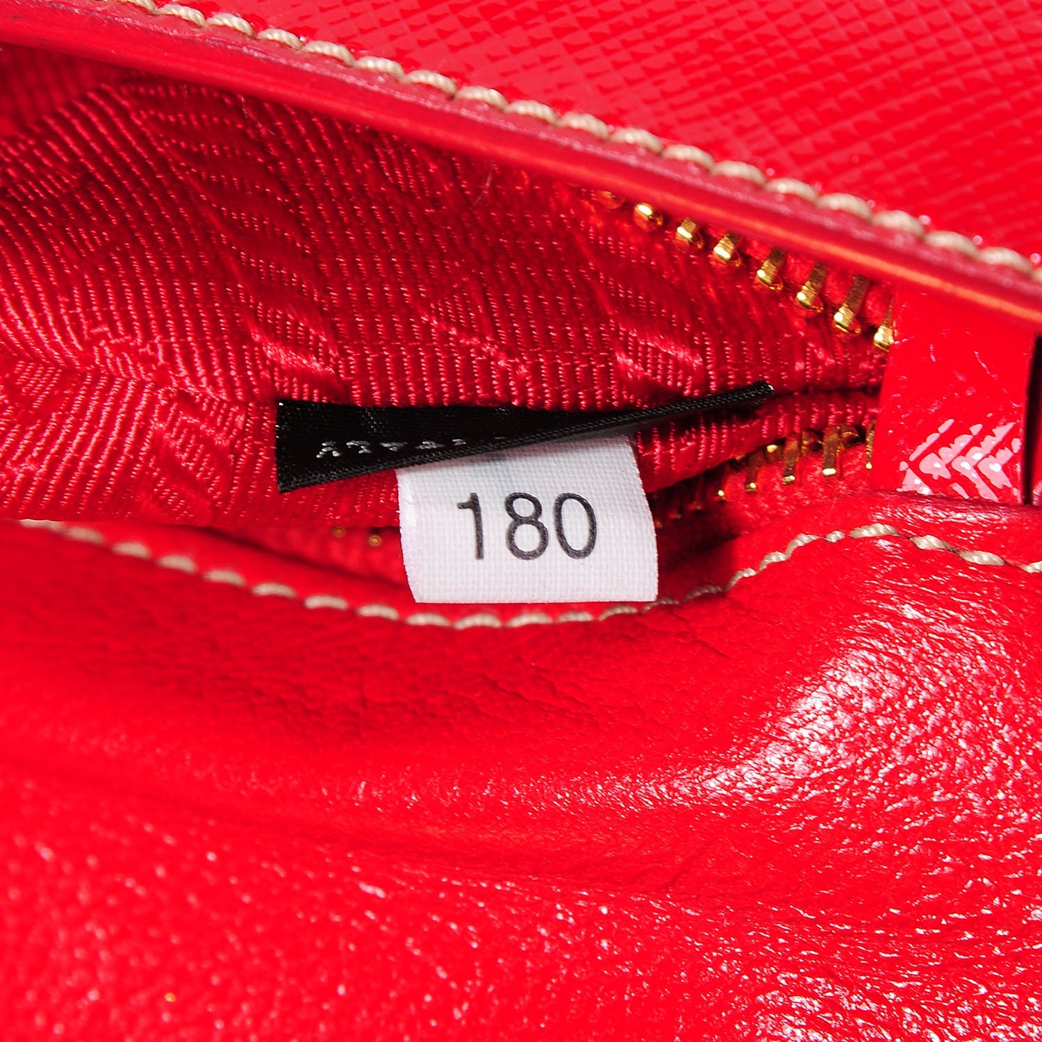 Prada Saffiano Vernice Crossbody Flap Bag Rosso 9 of 9