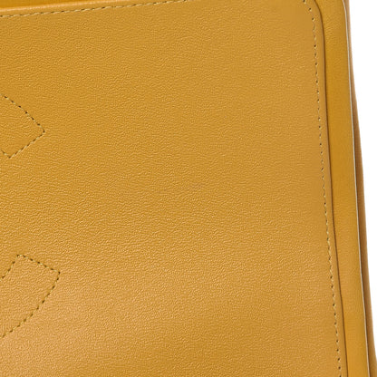 Chanel Lambskin Quilted Jumbo Double Flap Yellow 13 of 13
