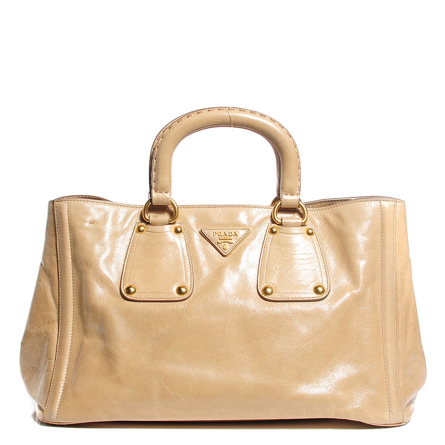 Prada Glace Calf Tote Quarzo 1 of 11