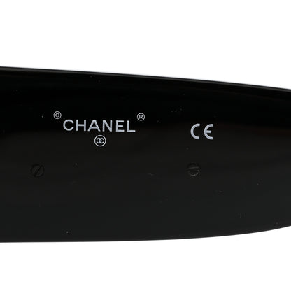 Chanel Acetate CC Logo Square Sunglasses 71472 Black 6 of 8