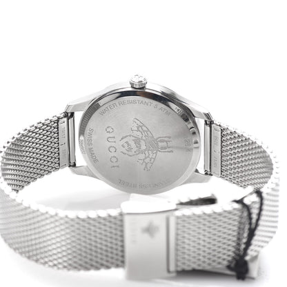 Gucci Stainless Steel Mother of Pearl 36mm G-Timeless Charm Quartz Watch 5 of 7