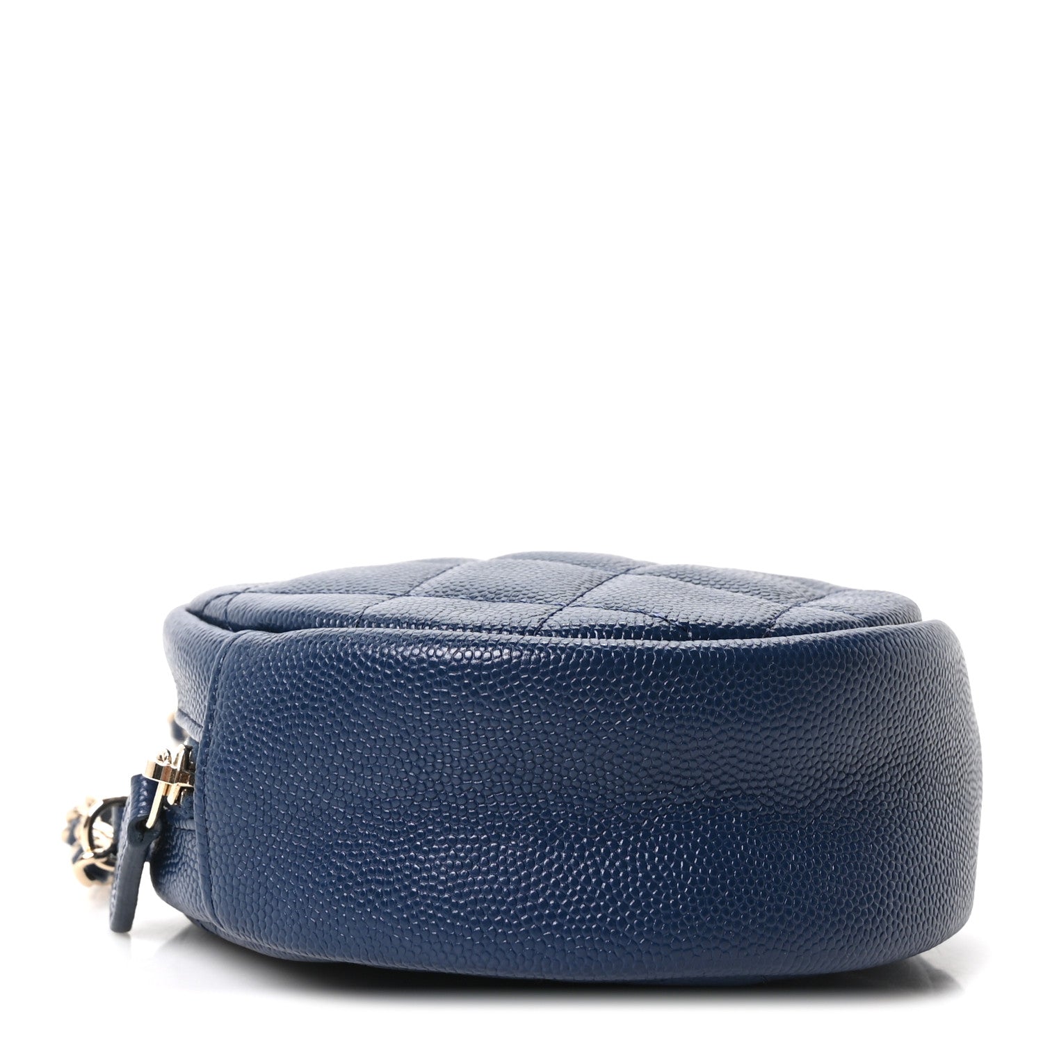 Chanel Caviar Quilted Round Clutch With Chain Navy 4 of 10