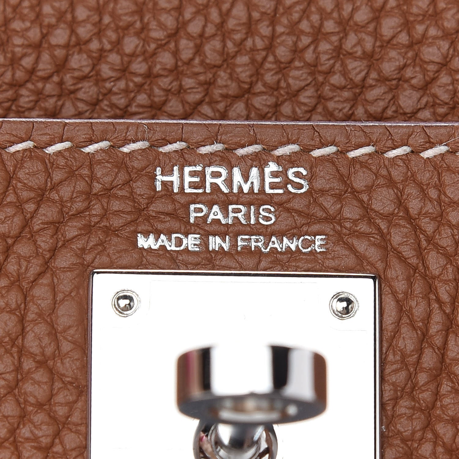 Hermes Taurillon Clemence Kelly Amazone Ado Backpack 22 Gold Bleu Zellige Caramel 6 of 11