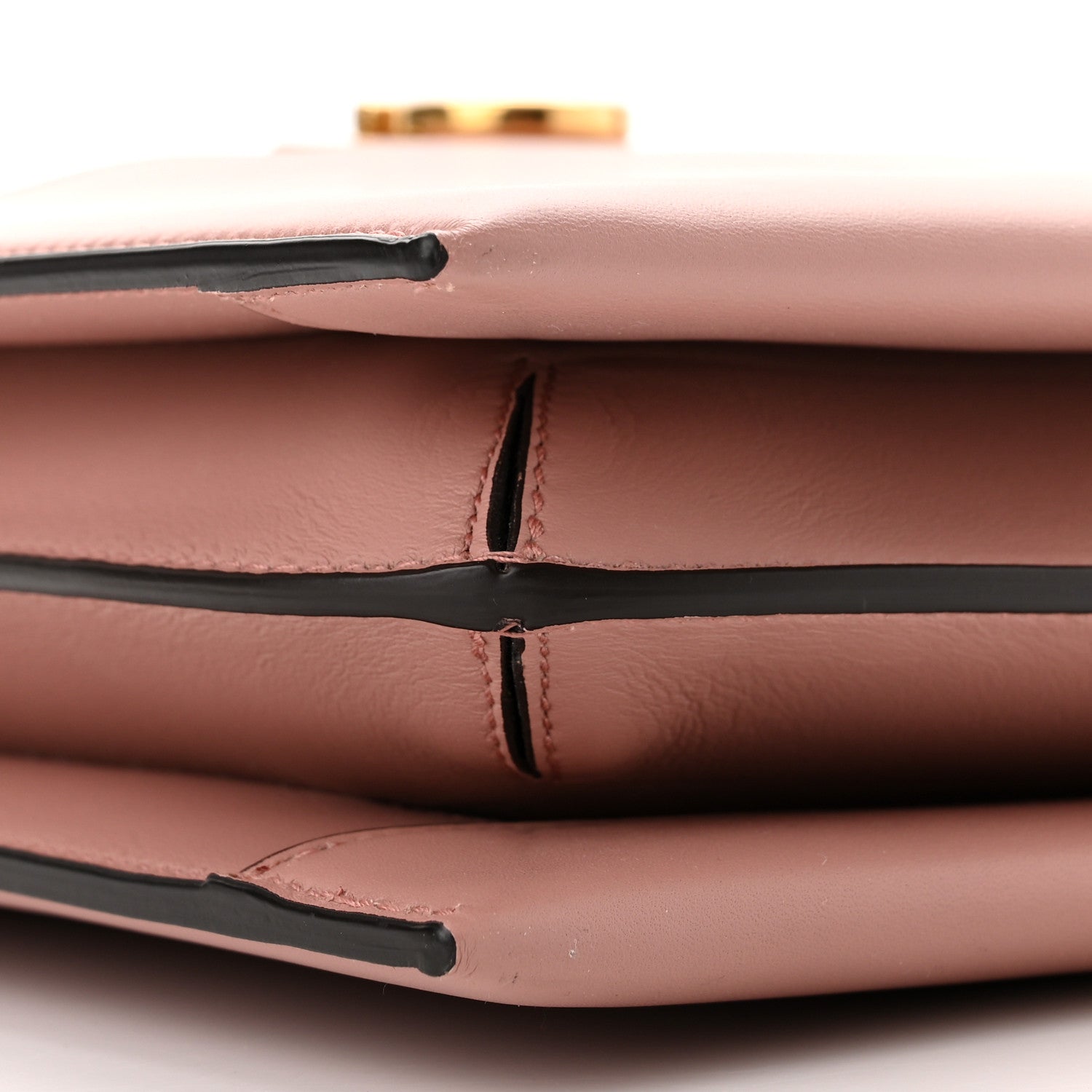 Salvatore Ferragamo Calfskin Trifolio Crossbody Bag Antique Rose 9 of 10