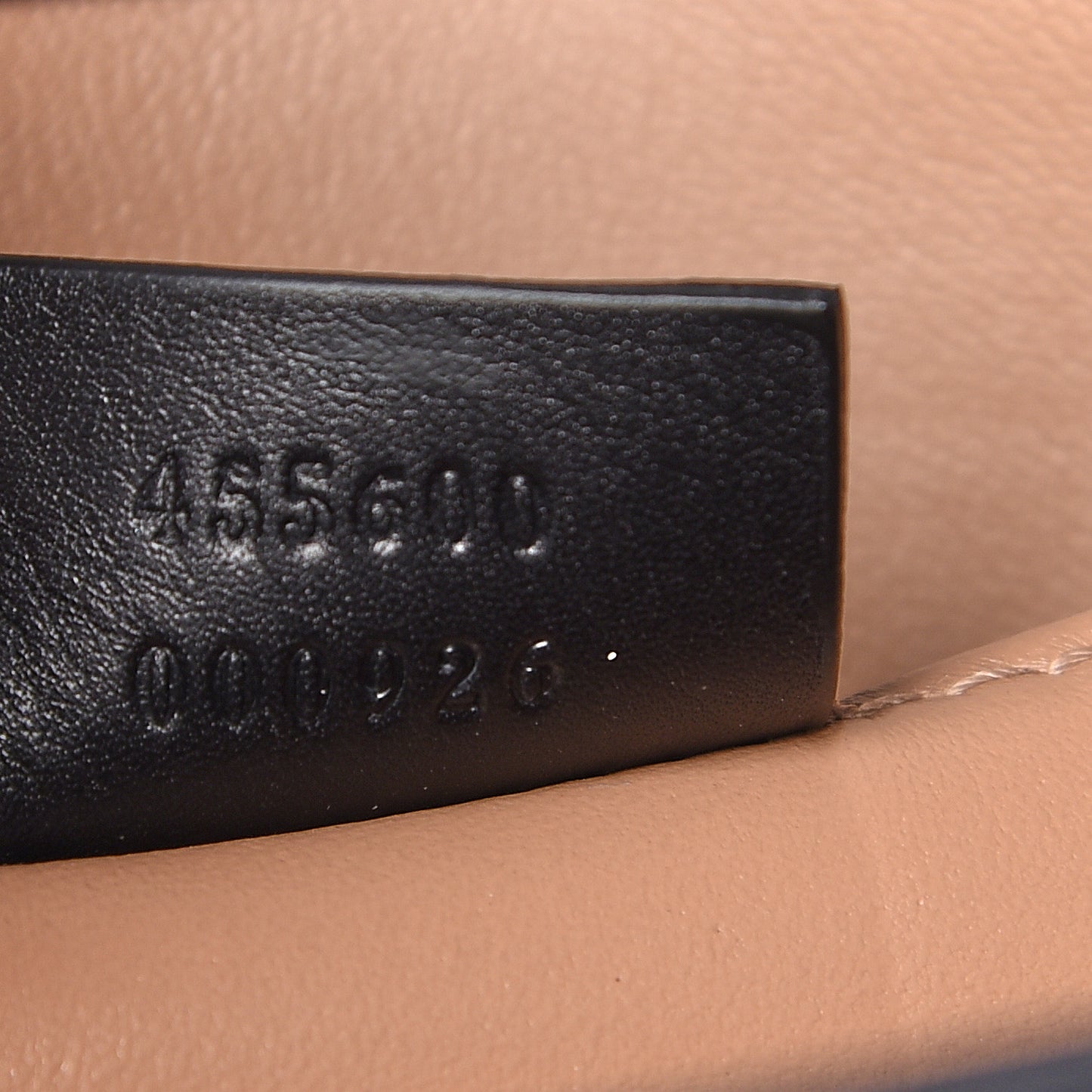 Suede Pearly GG Marmont Clutch Black