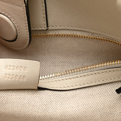 Gucci Monogram New Sakai Calfskin Lux Horsebit 1955 Tote Beige Ebony Mystic White 7 of 10