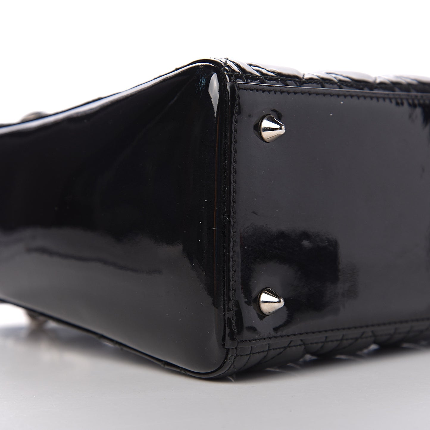 Patent Cannage Medium Lady Dior Black