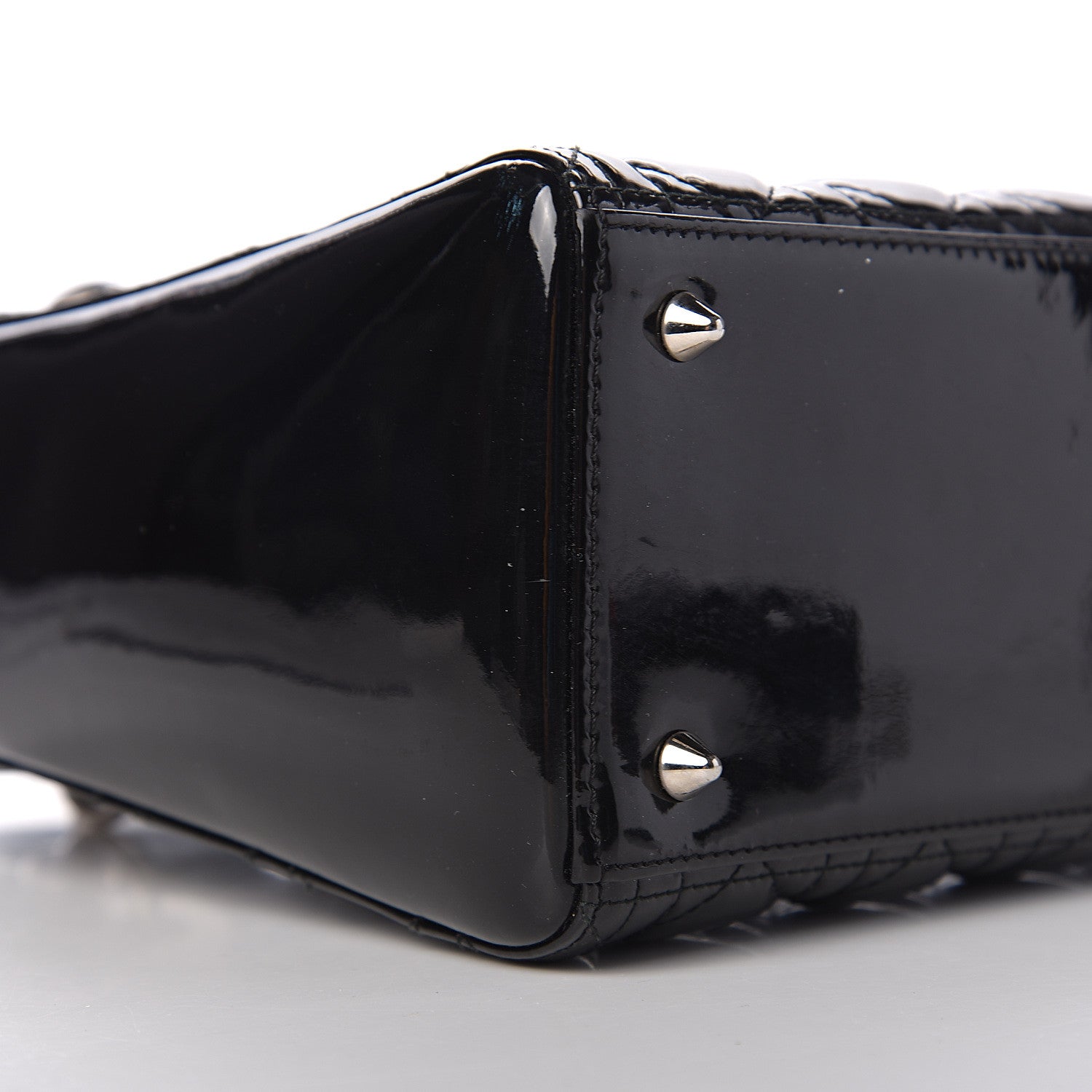 Christian Dior Patent Cannage Medium Lady Dior Black 10 of 11