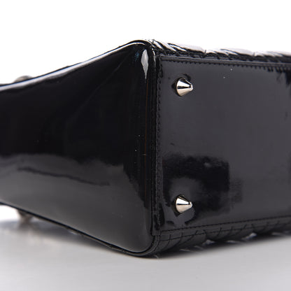 Christian Dior Patent Cannage Medium Lady Dior Black 10 of 11