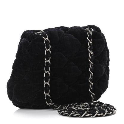 Chanel Velvet Mini Bubble Quilt Flap Black 2 of 8