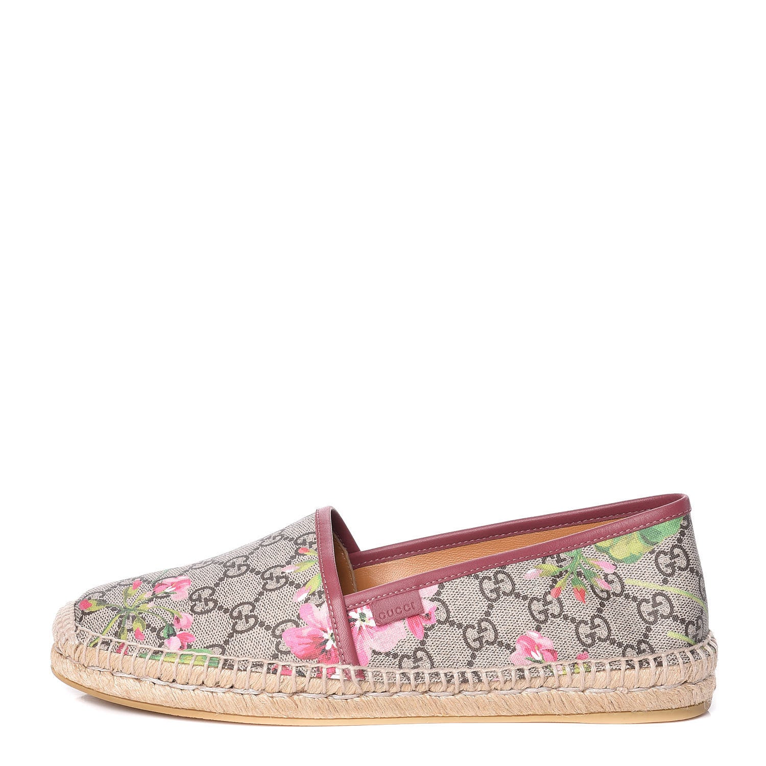 Gucci GG Supreme Monogram Blooms Espadrilles 41 Beige Multicolor Dry Rose 1 of 10
