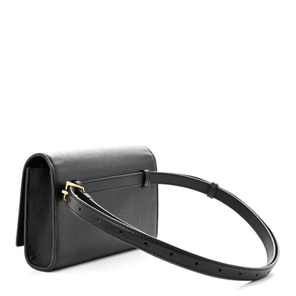 Saint Laurent Grain De Poudre Monogram Kate Belt Bag Black 3 of 9