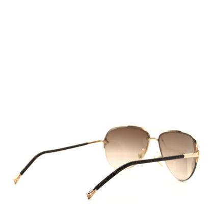 Louis Vuitton Monogram Petite Viola Pilote Aviator Sunglasses Z0571U Brown 4 of 7