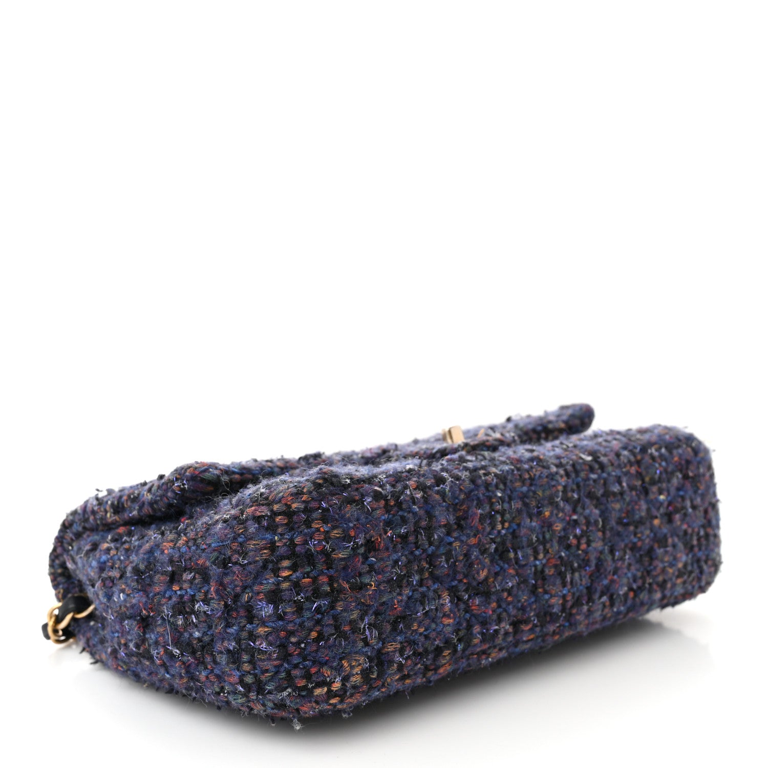 Chanel Tweed Medium Single Flap Navy Multicolor 4 of 11