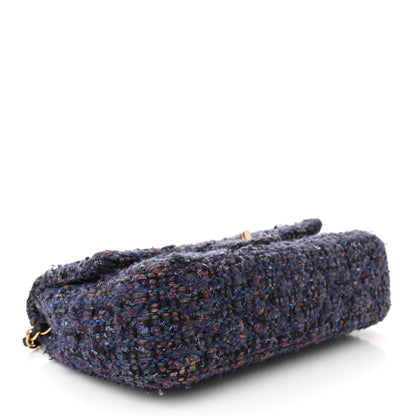 Chanel Tweed Medium Single Flap Navy Multicolor 4 of 11