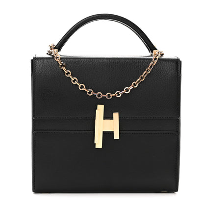 Hermes Chevre Chamkila Cinhetic Boxy Top Handle Bag Black 1 of 15