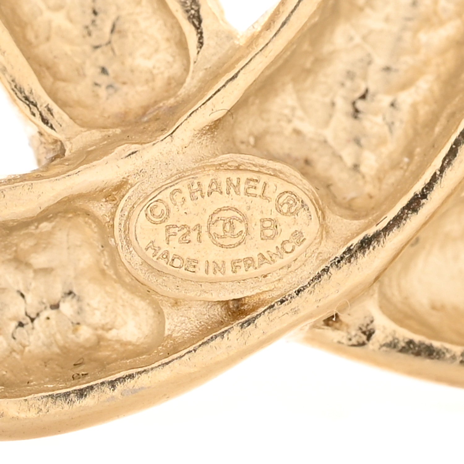 Chanel Crystal CC Logo Brooch Gold 4 of 5