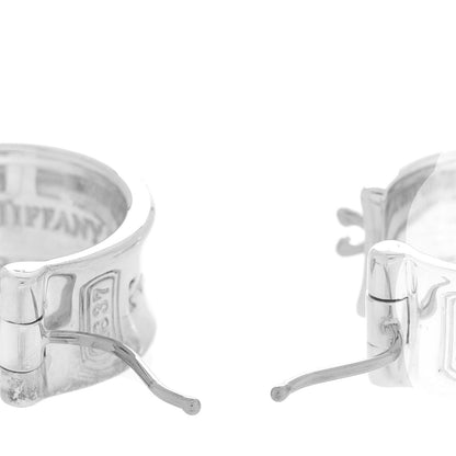 Tiffany Sterling Silver Wide 1837 Hoop Earrings 3 of 5