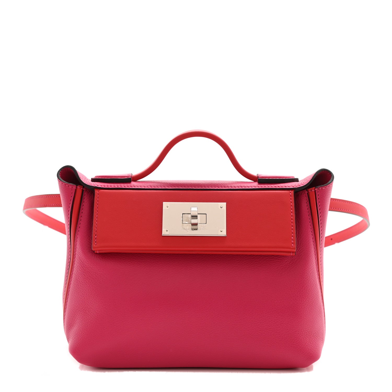 Hermes Evercolor Swift 24/24 21 Rose Mexico Rouge De Coeur 1 of 9