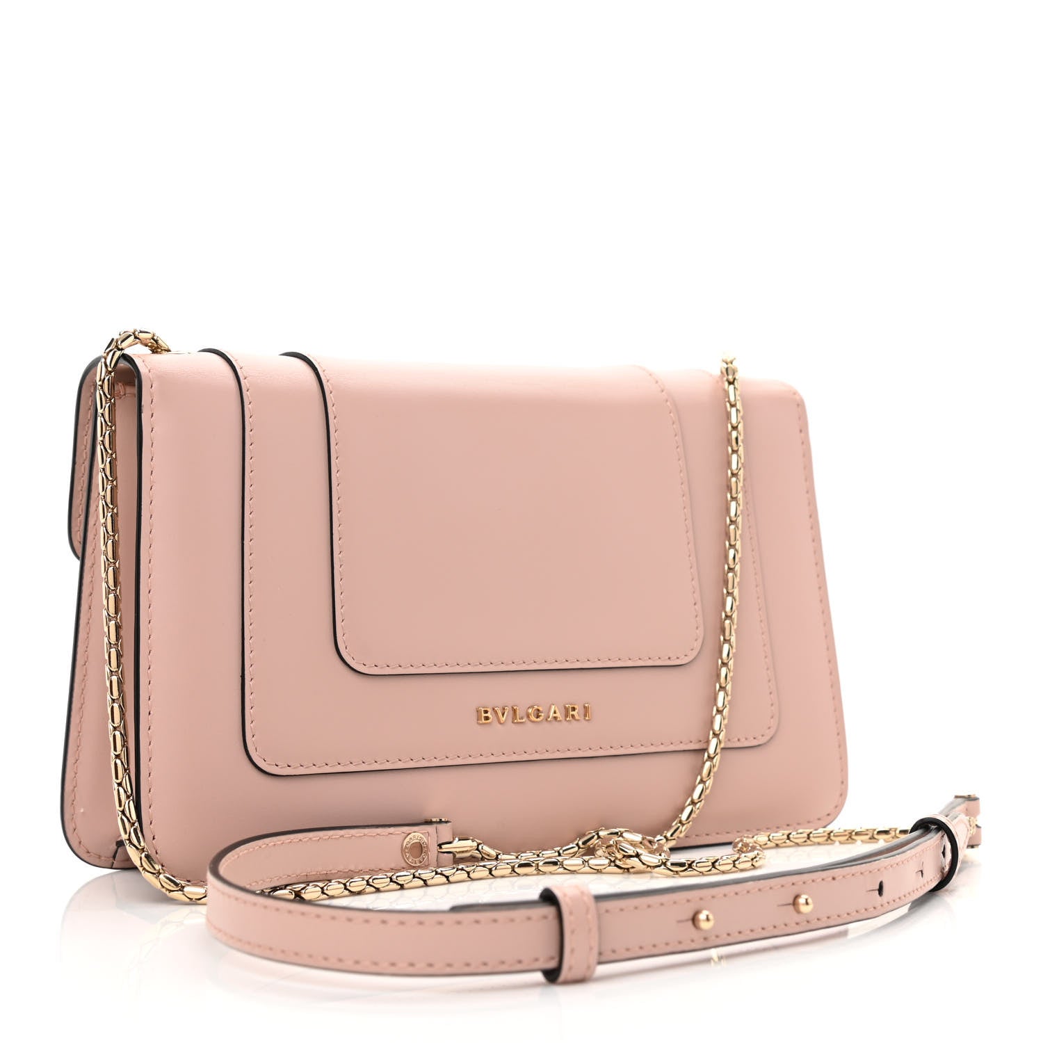 Bulgari Calfskin Serpenti Forever Crossbody Bag Light Pink 3 of 8