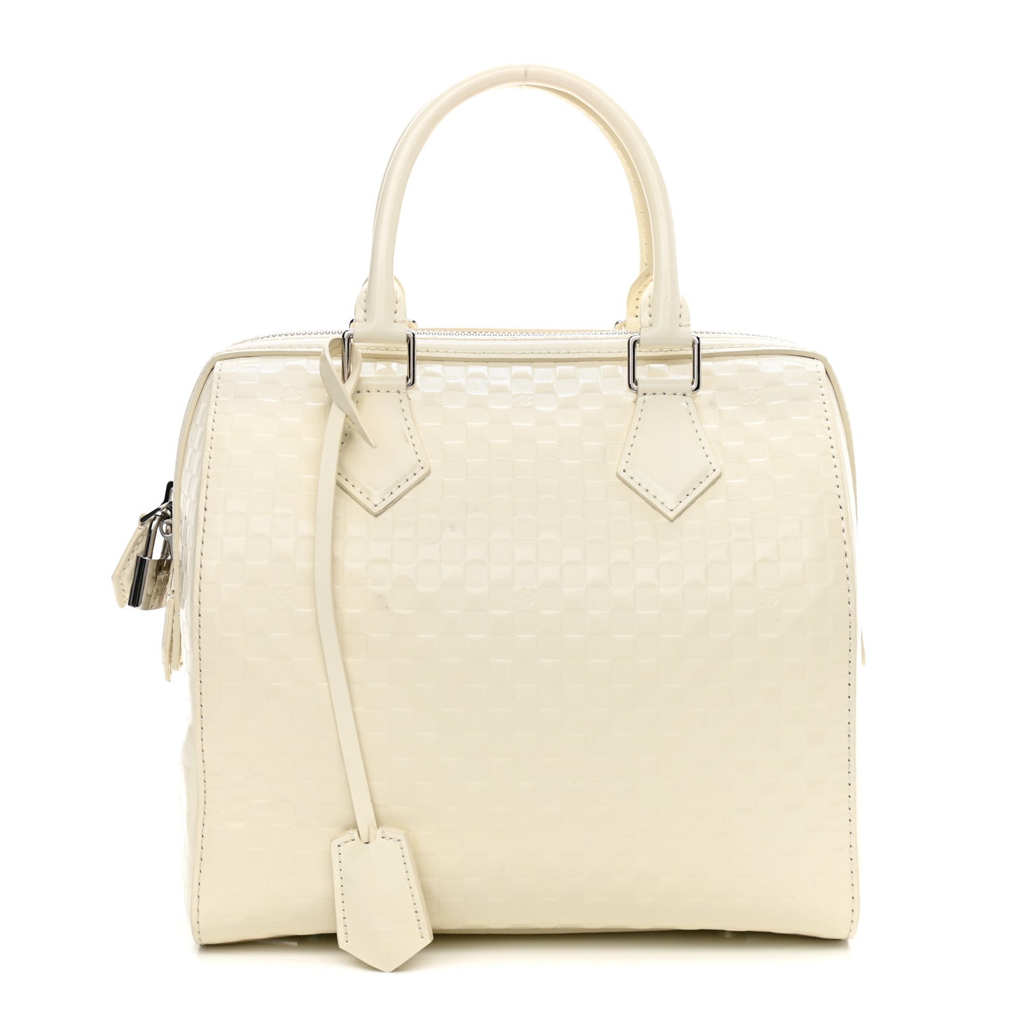 Damier Facette Speedy Cube MM Creme