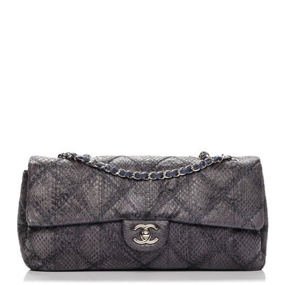 Chanel Snakeskin Ultimate Stitch Flap Blue 1 of 8