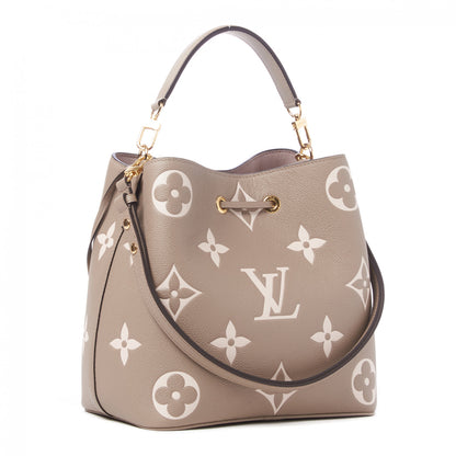 Louis Vuitton Empreinte Monogram Giant Neonoe MM Tourterelle Creme 2 of 8