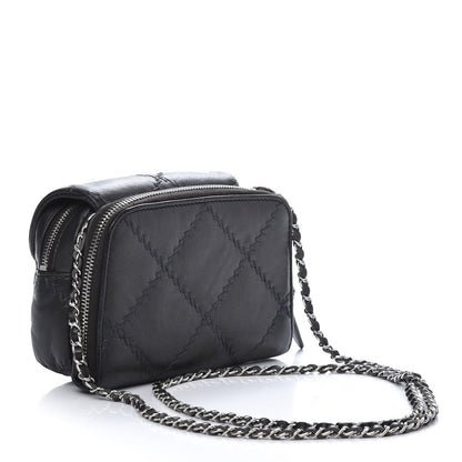 Chanel Metallic Lambskin Stitched New Mini Flap Grey 3 of 14