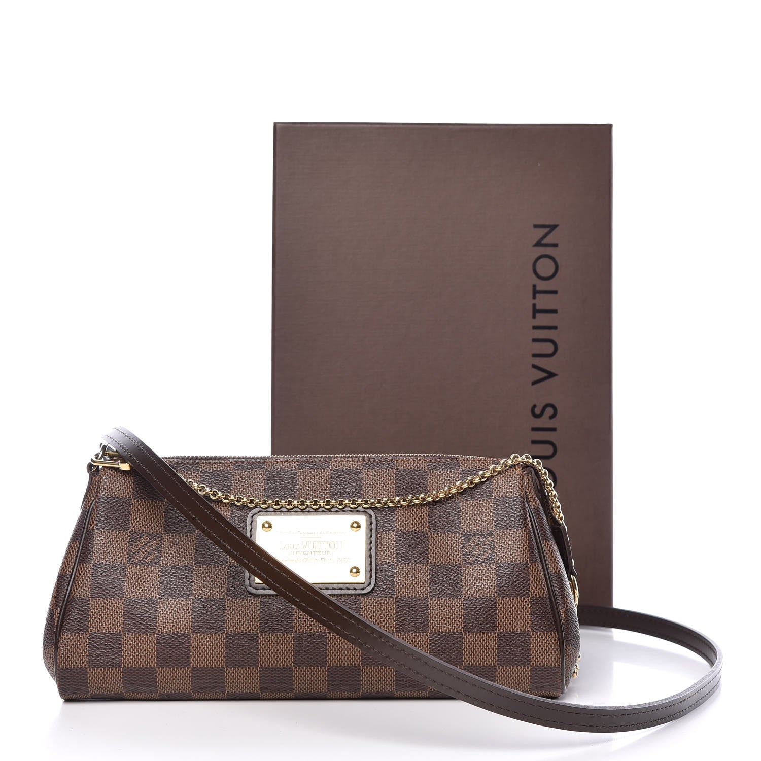Louis Vuitton Damier Ebene Eva Clutch 10 of 10