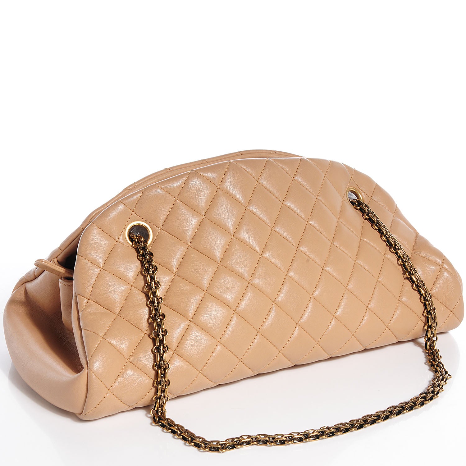 Chanel Lambskin Medium Just Mademoiselle Beige 3 of 7