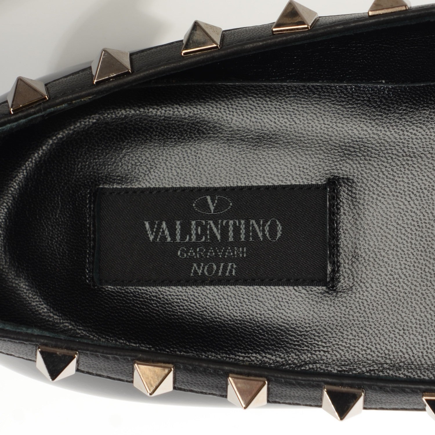 Valentino Garavani Patent Rockstud Ballerina Flats 39.5 Black 8 of 8