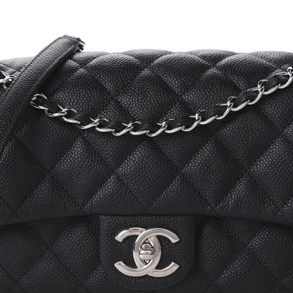 Chanel Caviar Quilted Medium Easy Flap Black 10 of 11